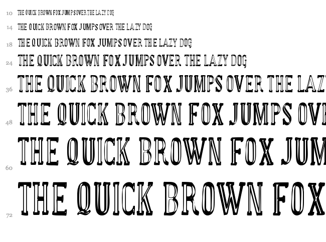 Manual Font font waterfall